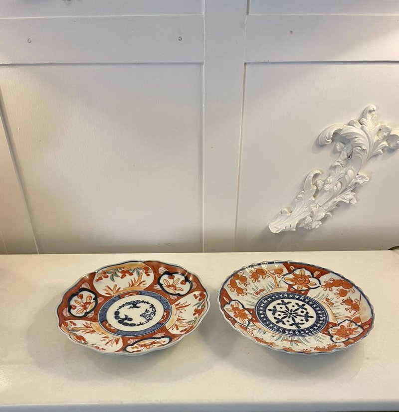 Two Antique Japanese Quality Imari Plates